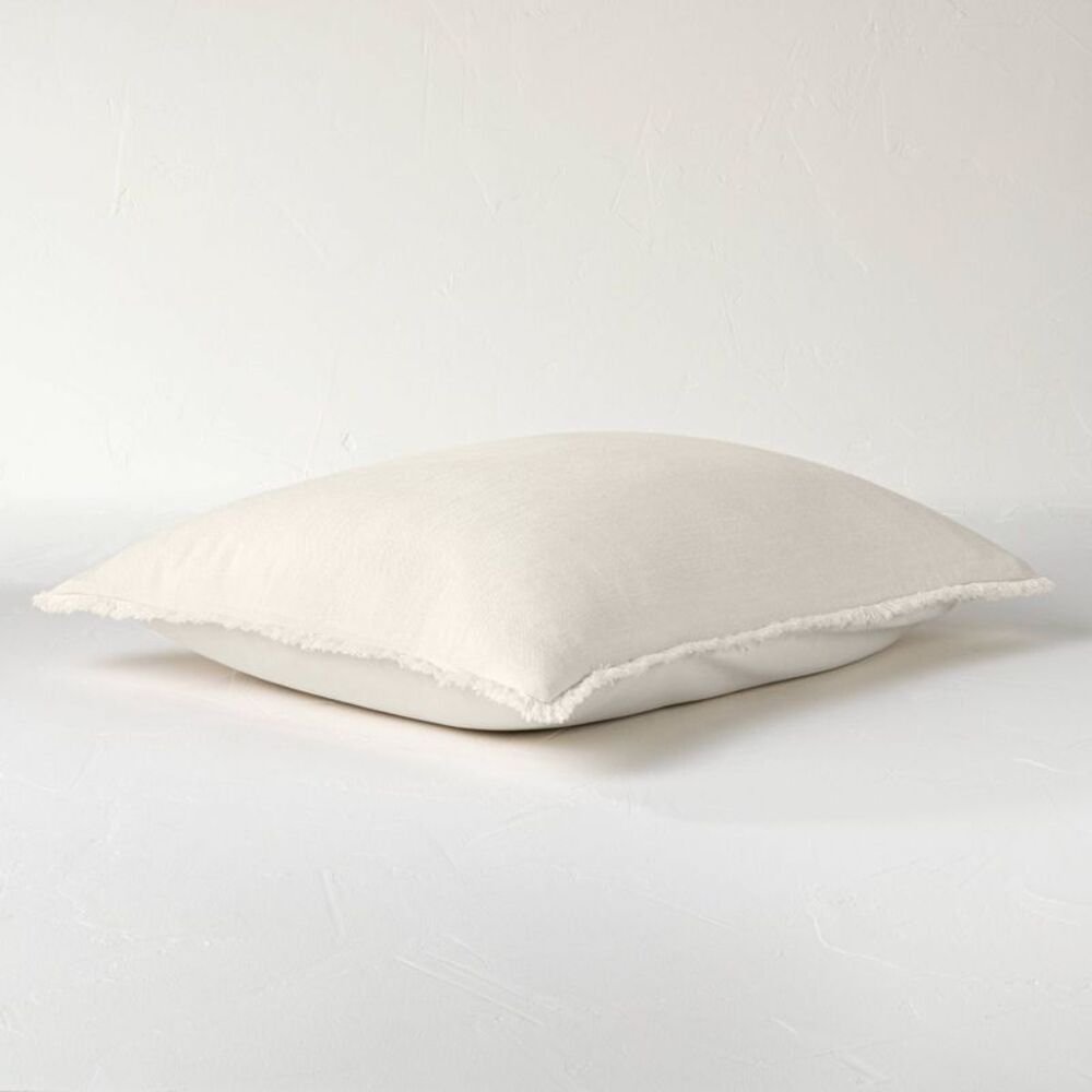 Open Box - Heavyweight Linen Blend Comforter Sham - Picture 3 of 4